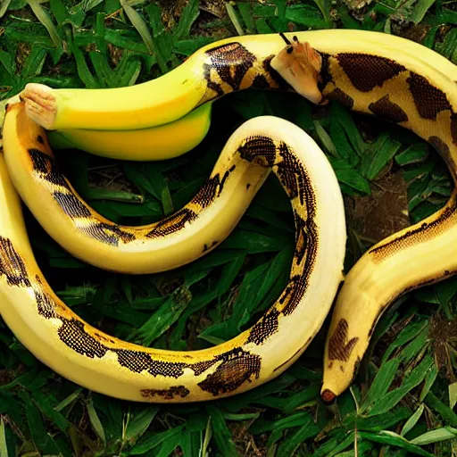 Image similar to a banana snake