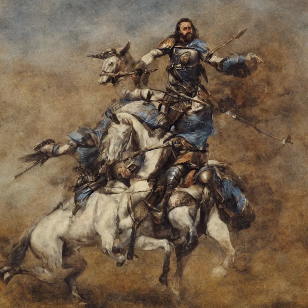 Image similar to william wallace on horse, 4 k