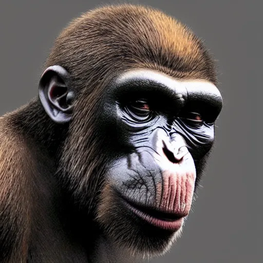 Prompt: “bored ape, UHD, hyperrealistic render, 4k, highly detailed, artstation”