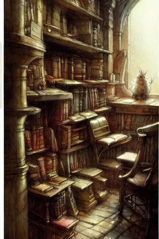 fantasy wizards library interior scene. | Stable Diffusion | OpenArt