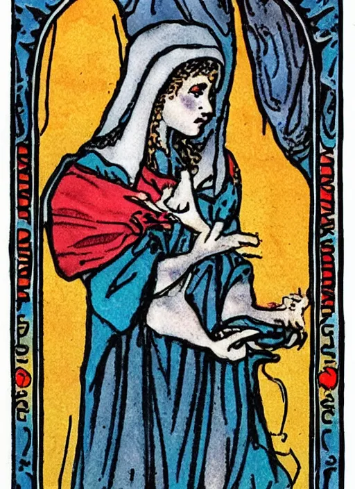 Image similar to blank tarot card