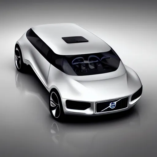 Prompt: volvo futuristic car