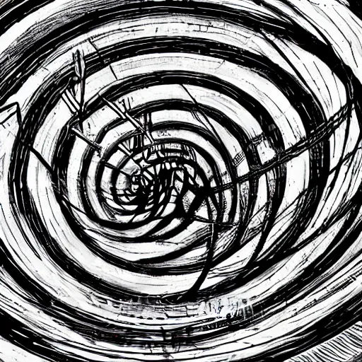 london spiraling by junji ito 8k hd | Stable Diffusion