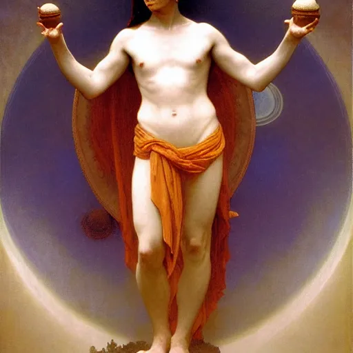 Prompt: The cosmic shaman, painted by William-Adolphe Bouguereau