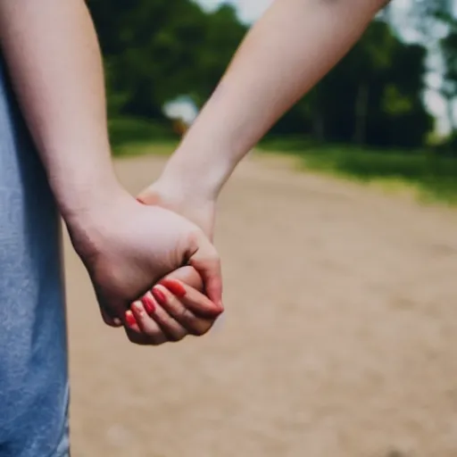 Image similar to first person perspective holding hands with girlfriend