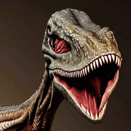 Prompt: velociraptor taking a selfie in a crowded tavern, anatomically correct, dof, Arnold Render, intricately detailed, 8k