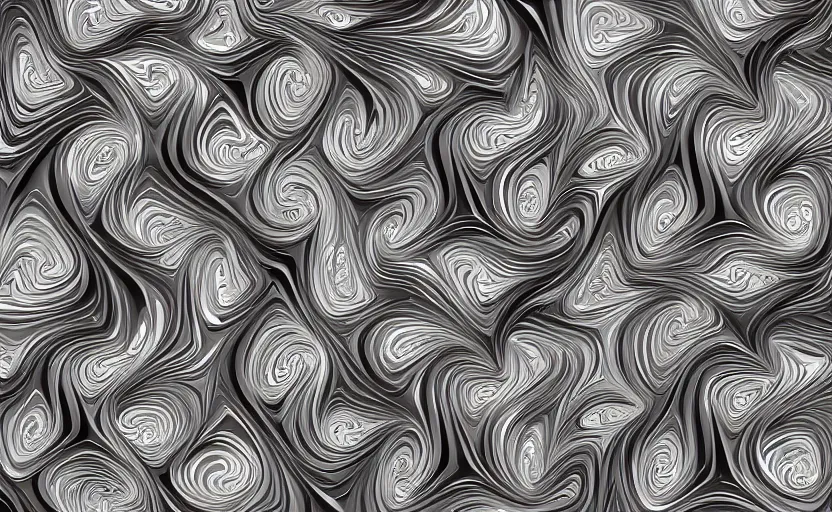 Prompt: glossy reflective 3 d fractal in the style of a 1 9 7 0 s abstract decor kitchen.