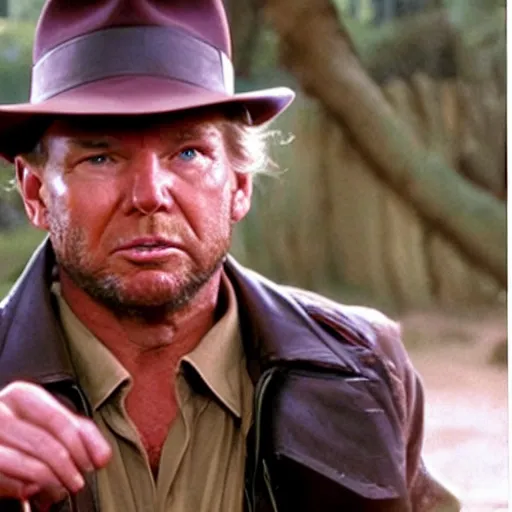 Image similar to still of donald trump as indiana jones