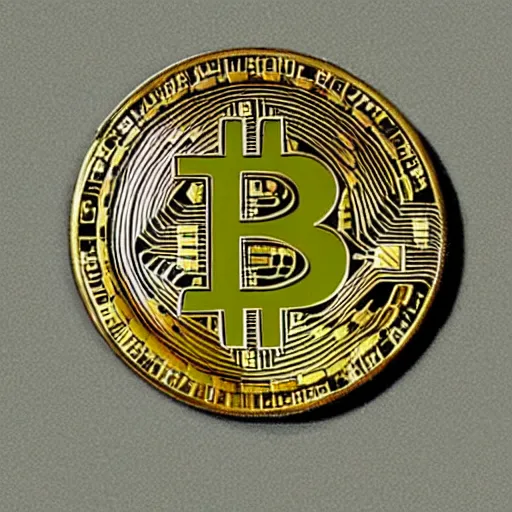 Image similar to an ancient drawing of a bitcoin