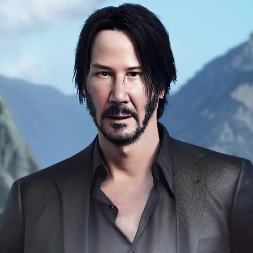 Prompt: a still of keanu reeves as mario, octane render, unreal engine 5, high quality, highly detailed, close up photo, 8 k