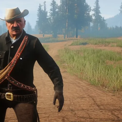 Image similar to Alexander Lukashenko in Red Dead Redemption 2