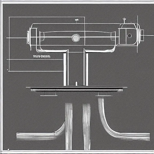 Prompt: hatred as a technical drawing