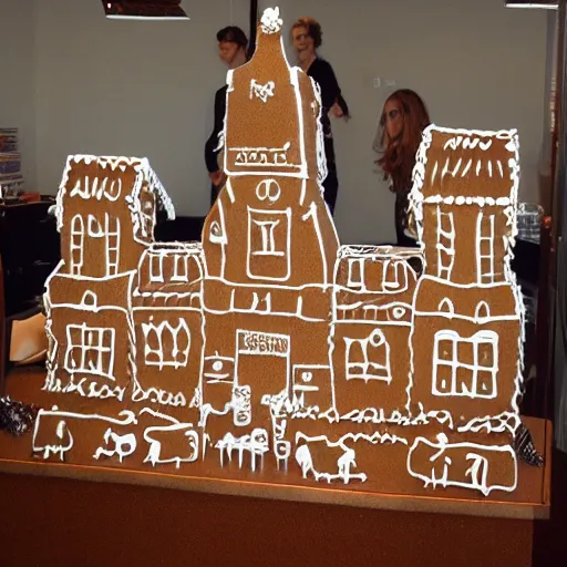 Prompt: New York city made out of gingerbread