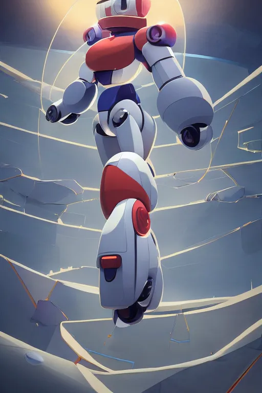 Image similar to metabots medabots medarotto medarot robot minimalist comics, behance hd by jesper ejsing, by rhads, makoto shinkai and lois van baarle, ilya kuvshinov, rossdraws global illumination ray tracing hdr radiating a glowing aura