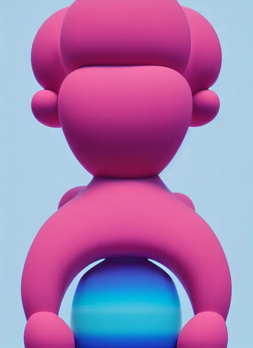 Prompt: abstract sculpture by shusei nagaoka, kaws, david rudnick, airbrush on canvas, 3 d, octane, vray, pastell colours, cell shaded, 8 k