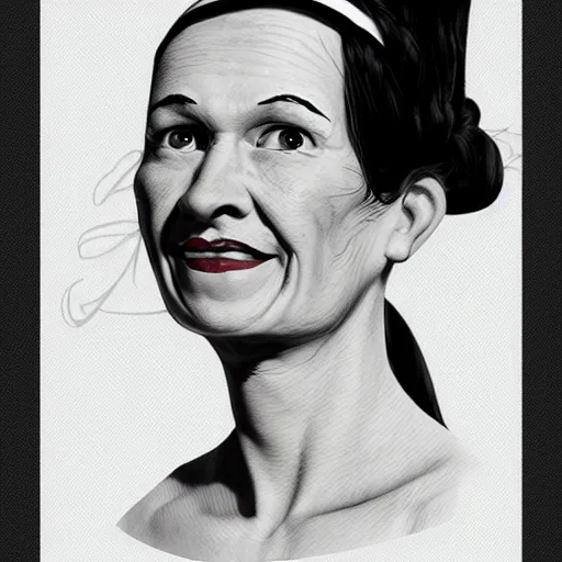 Image similar to olive oyl, photorealistic,