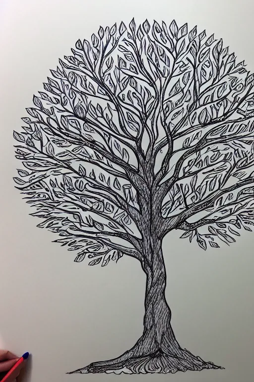 Women's Day Special Drawing/ Realistic Tree Drawing | Tree drawing, Drawings,  Tree pencil sketch