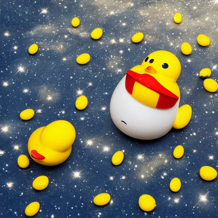 Image similar to magnetosphere rubber duck paradox, album cover, film, detailed, no text no watermark