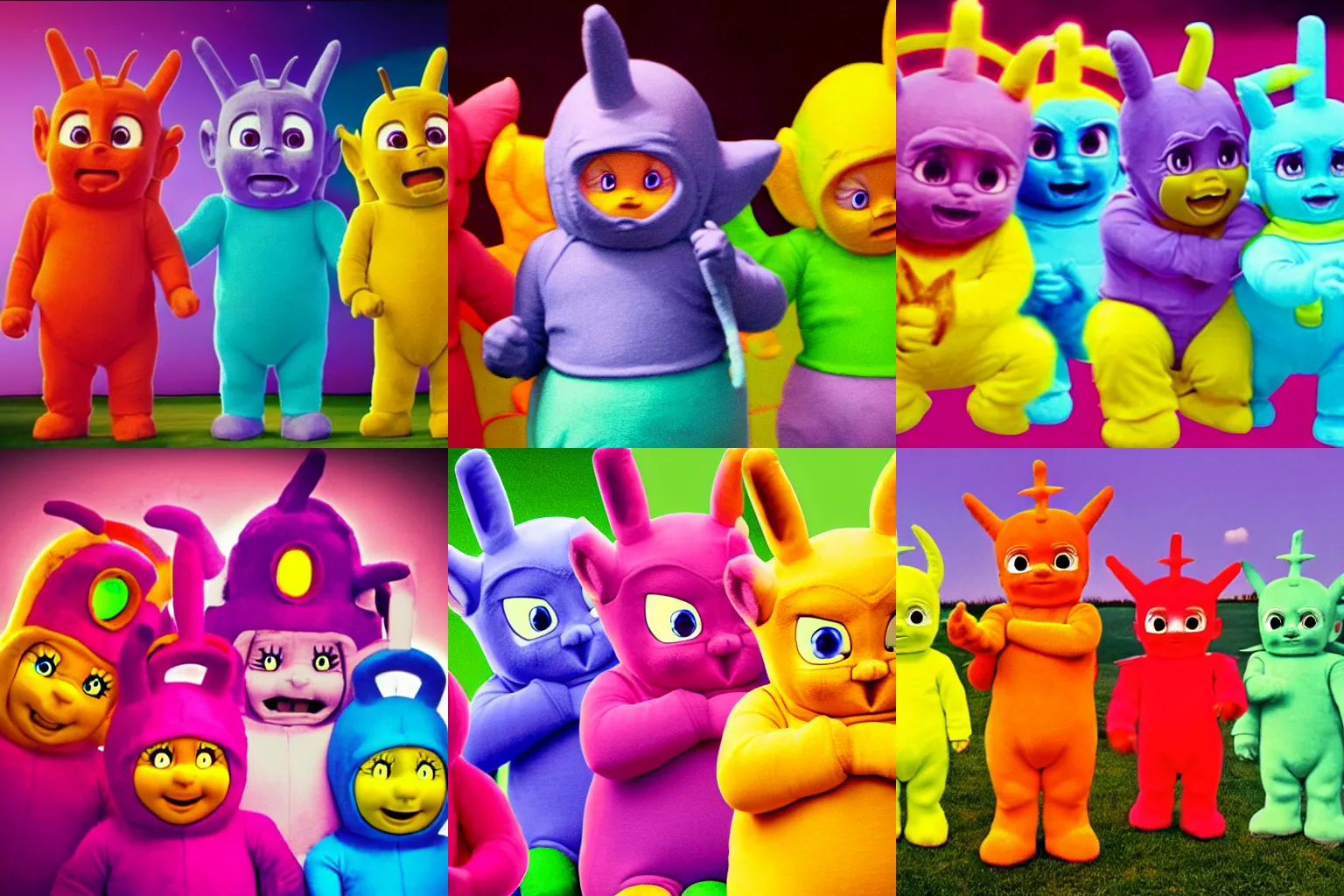 Prompt: demon Teletubbies