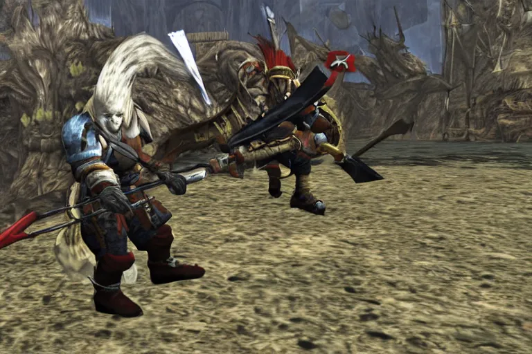 Image similar to joe biden monster hunter screenshot