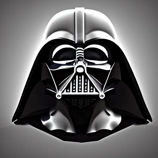 Prompt: low poly render of darth vader