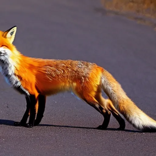 Prompt: a fox but their body is a loaf of bread