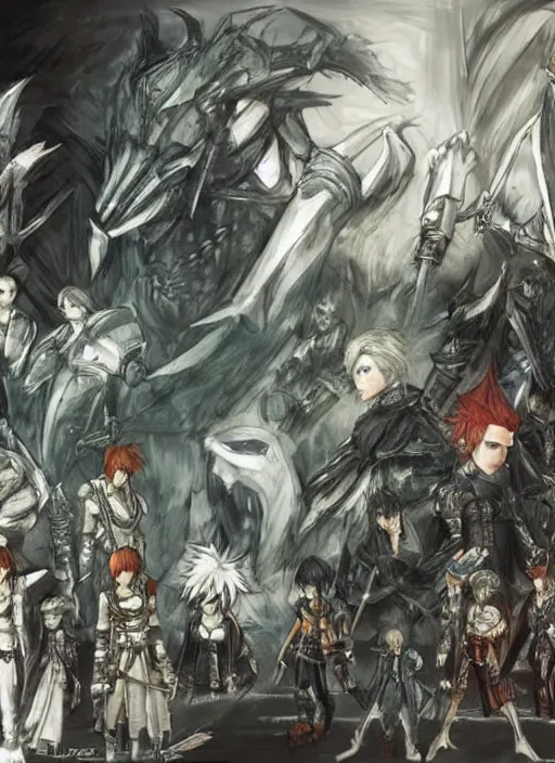 Image similar to very detailed concept art of final fantasy, detailed, sharp