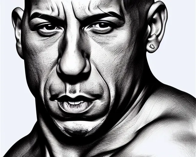 Image similar to a barrel of vin diesel. art by artgerm. highly detailed 8 k. intricate. lifelike. soft light. nikon d 8 5 0.