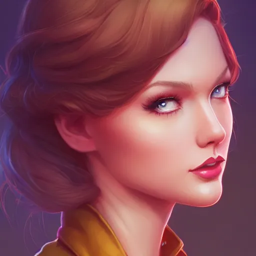 Prompt: a portrait of a beautiful april o'neil and taylor swift, art by lois van baarle and loish and ross tran and rossdraws and sam yang and samdoesarts and artgerm and saruei and disney, digital art, highly detailed, intricate, sharp focus, trending on artstation hq, deviantart, unreal engine 5, 4 k uhd image