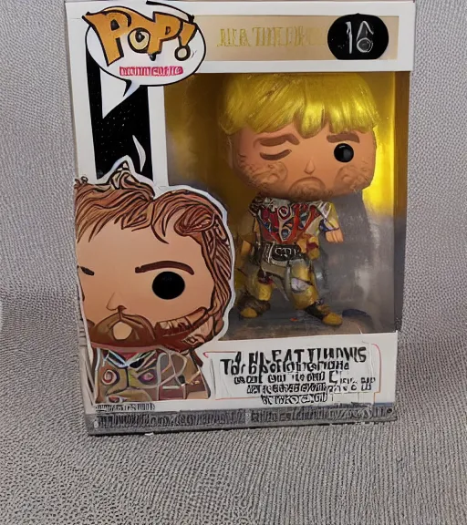 Image similar to boris johnson painted gold funko pop still sealed in box, ebay listing