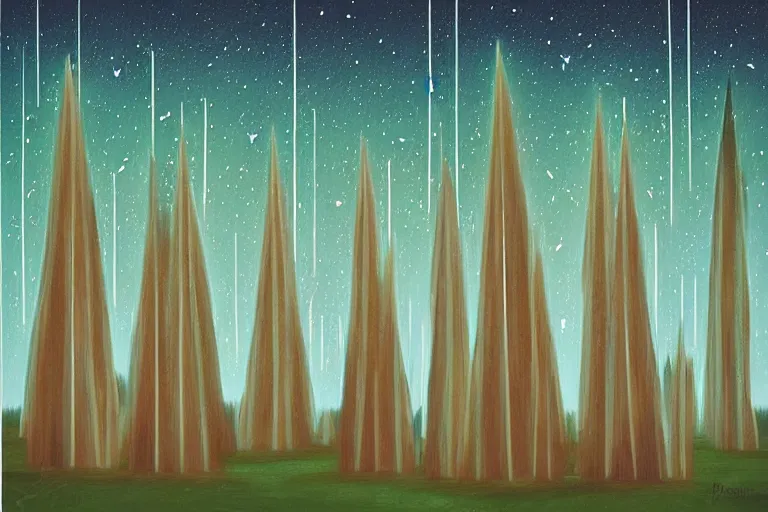 Prompt: abstract art representing 🌲🌌 by pedro correa