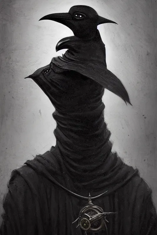 Prompt: A fancy portrait of a 1300's Plague Doctor with a beak mask by Greg Rutkowski, Sung Choi, Mitchell Mohrhauser, Maciej Kuciara, Johnson Ting, Maxim Verehin, Peter Konig, Bloodborne, 8k photorealistic, cinematic lighting, HD, high details, dramatic, dark atmosphere, trending on artstation