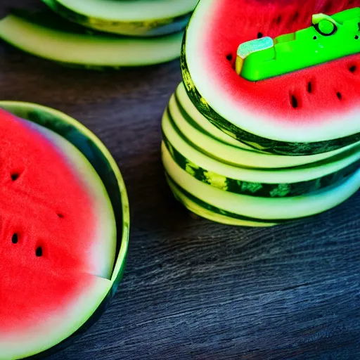 Image similar to android watermelon technician, ultra detailed, 4 k, photograph, sharp and crispy.