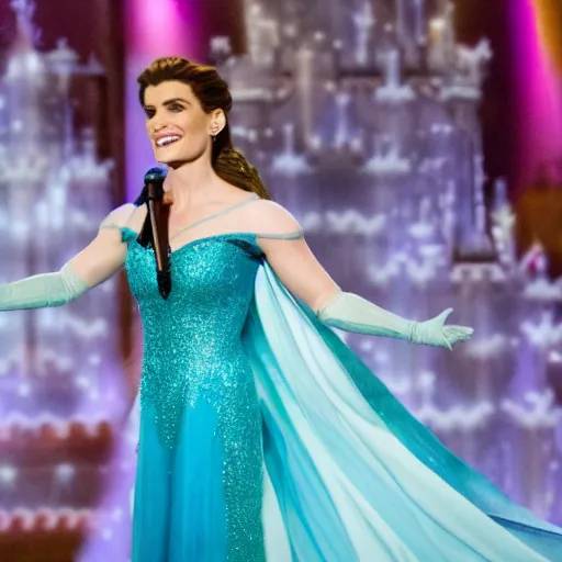 Image similar to A still of Idina Menzel as Elsa