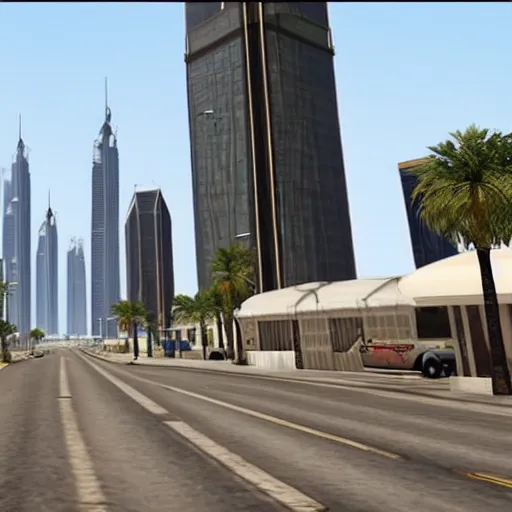 Image similar to gta : dubai, fantastic realism