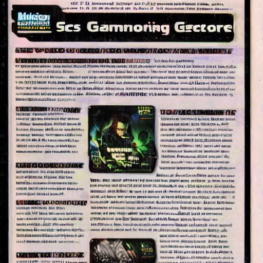 Image similar to “ a scan of a reviews page from a 1 9 9 9 issue of electronic gaming monthly magazine ”