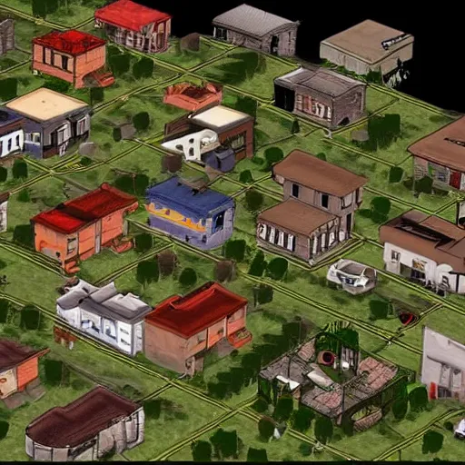 Prompt: very beautiful families gang map gta san andreas