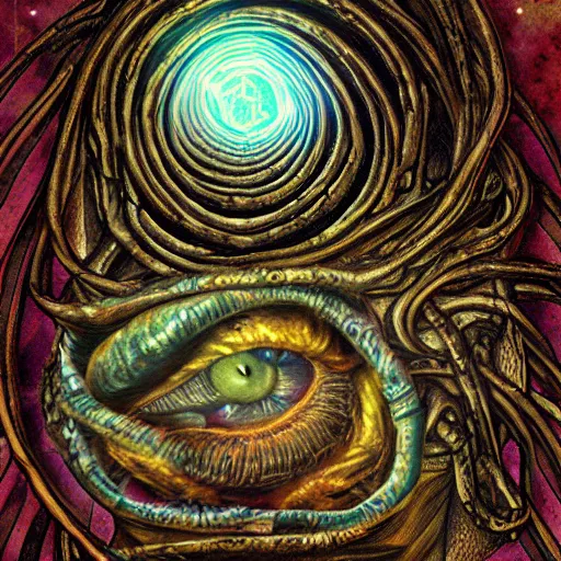 Image similar to the depthless eye, twisting eldritch horror beyond comprehension, digital art, medical dissection