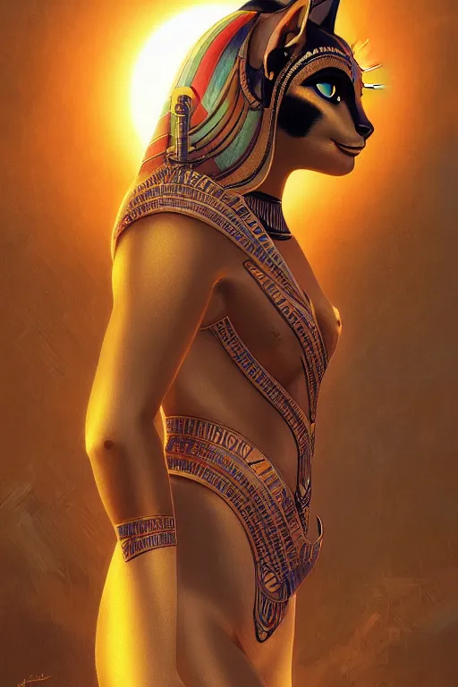 The Goddess Bastet - Role in ancient Egypt on black background. Bastet was  a goddess in ancient Egyptian religion. Stock Photo | Adobe Stock