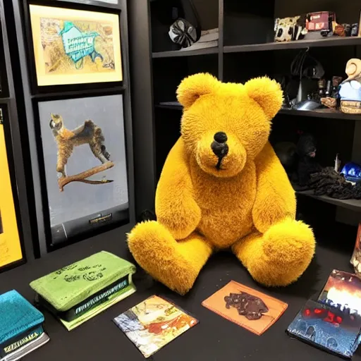 Image similar to yellowbear showing off his nft collection