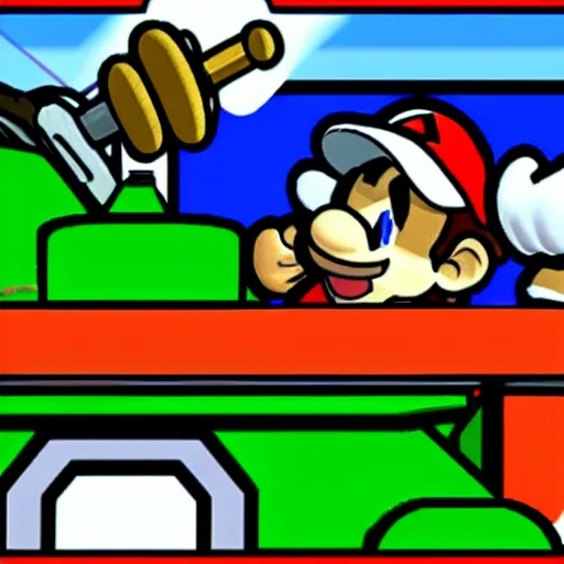 Image similar to paper mario on the n 6 4