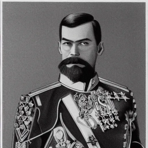 Prompt: tsar nicholas ii is iron man