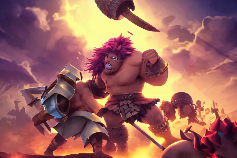 Barbarian King design art - Clash of Clans Wallpapers