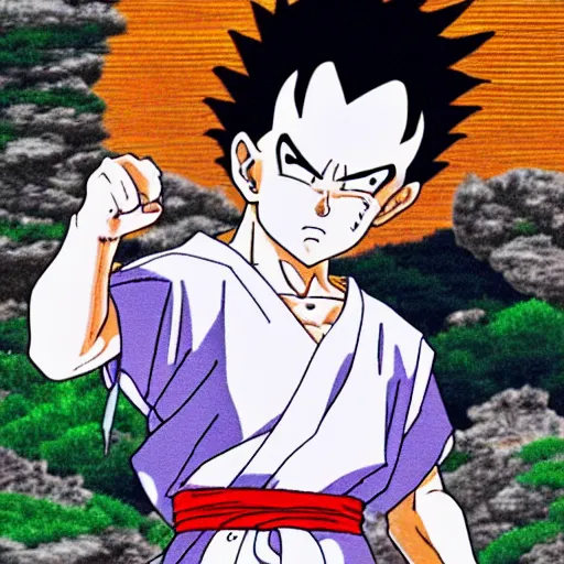 Prompt: Son gohan, By Masashi Kishimoto,8k,