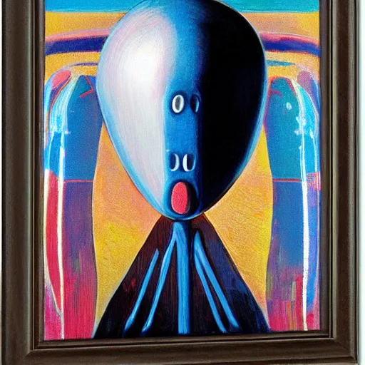 Image similar to alien by wayne thiebaud