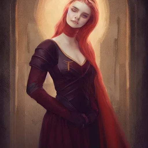 Image similar to beautiful young medieval queen by charlie bowater