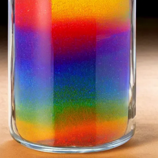 Image similar to a rainbow in a jar, ebay photo