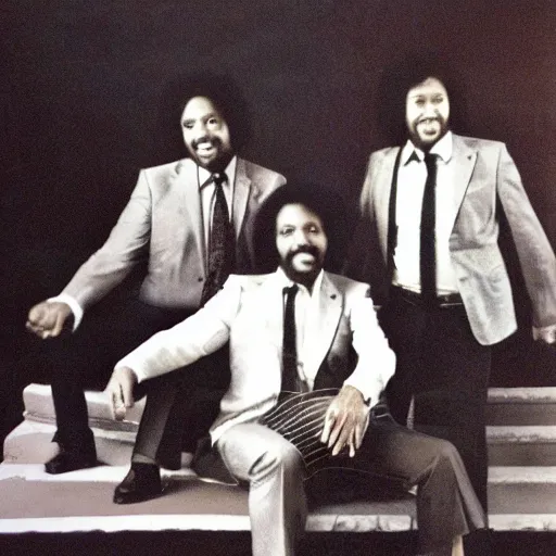 Image similar to 1 9 7 0 s jazz quartet promo photo, fine detailed, photorealistic, portrait