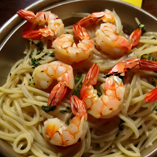 Prompt: shrimp scampi yelp