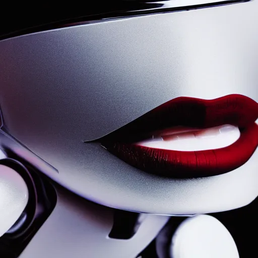 Prompt: a robot using lipstick, highly detailed, deep focus, dramatic lighting, smooth, sharp focus, illustration, ultra realistic, 8 k